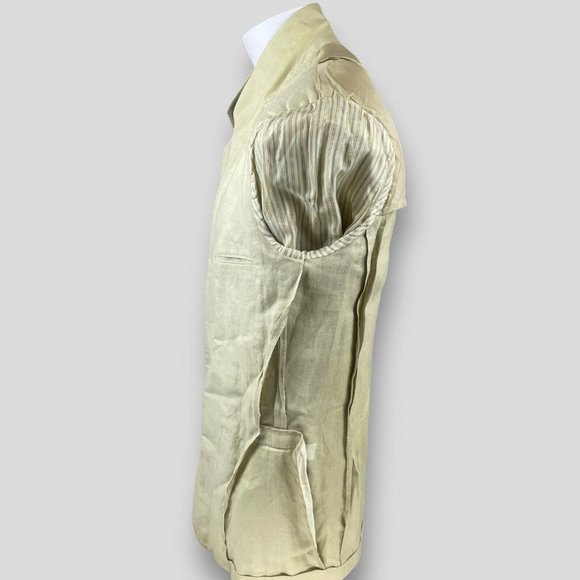 ixi:z Schoolboy Blazer Men's L Japanese Linen Unstructured Sports Jacket Íxi:z - Picture 5 of 16